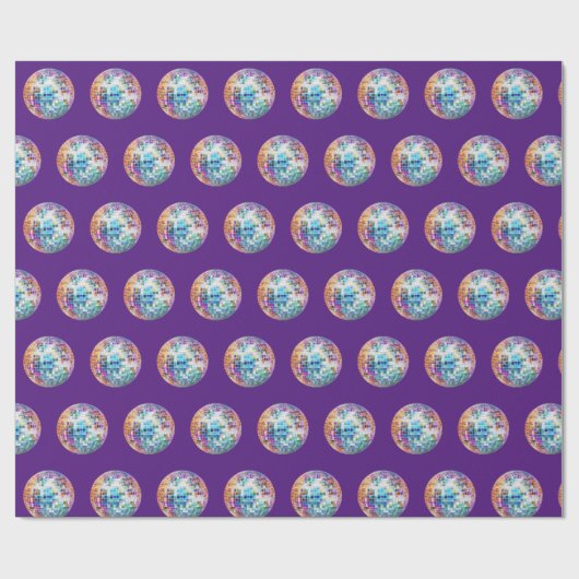 Muster für das Disco-Ball Geschenkpapier (Flach)