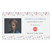 Muster für das eingetragene Krankenpflegelogo für Namenschild (Vorderseite)