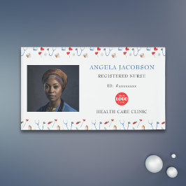 Muster für das eingetragene Krankenpflegelogo für Namenschild