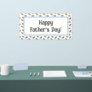 Muster für das Fischfangverhalten Banner