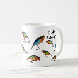 Muster für das Fischfangverhalten Kaffeetasse