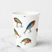 Muster für das Fischfangverhalten Pappbecher (Links)