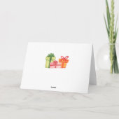 Muster für das Geschenkstück mit heller Hand Karte (Rückseite)