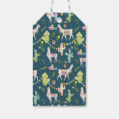 Muster für das Lama-Wasserfarbenfeld Geschenkanhänger (Rückseite)