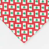 Muster für das libanesische Flaggenmuster Fleecedecke (Ecke)