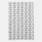 Muster für das Markenzeichen für kundenspezifische Geschirrtuch (Vertikal)