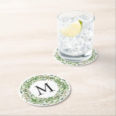 Muster für das Muster der Blätter für die klassisc Runder Pappuntersetzer (Vor Ort)