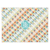 Muster für das Muster der Retro-Farben für Monogra Tischdecke (Vorderseite (Horizontal))