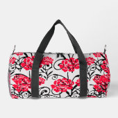 Muster für das Muster der roten Blume Duffle Bag (Rückseite)