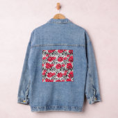 Muster für das Muster der roten Blume Jeansjacke (Hangar)