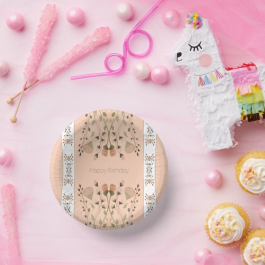 Muster für das Muster des Blumenmusters Pappteller (Party)