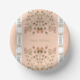 Muster für das Muster des Blumenmusters Pappteller