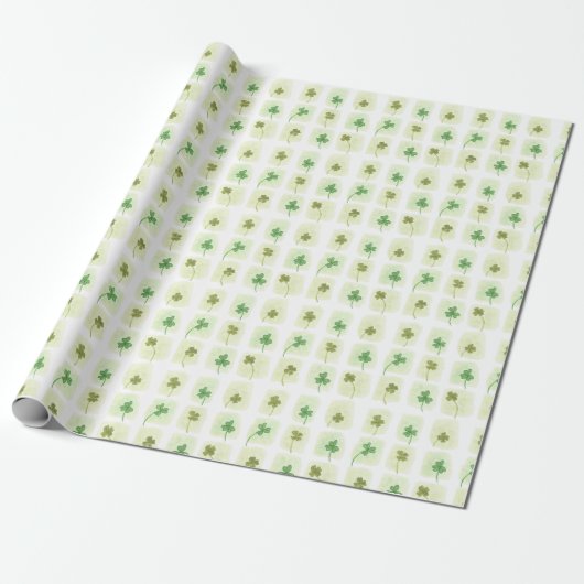 Muster für das Patchwork für Kleeblätter und Klebe Geschenkpapier (Ungerollt)