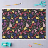 Muster für das Shopping-Mode-Zubehör  Seidenpapier (Basteln)