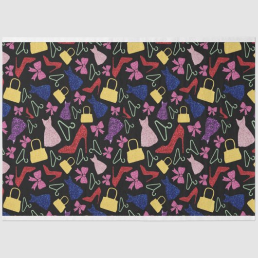 Muster für das Shopping-Mode-Zubehör  Seidenpapier (Vorderseite)