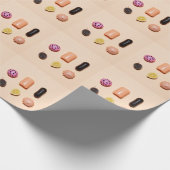 Muster für das Sortiment Retro Candy Geschenkpapier (Ecke)