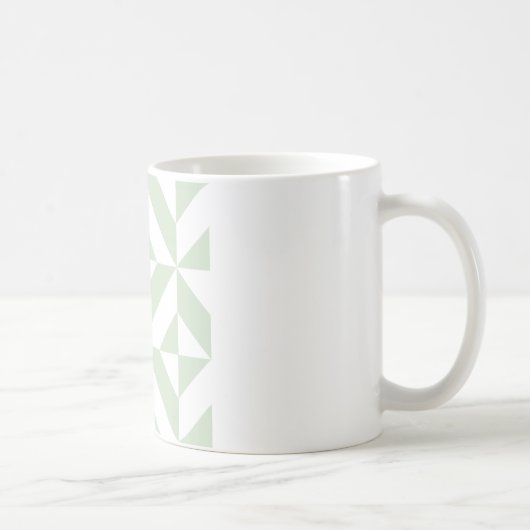 Muster für Deko-Kubikmuster in der Größe grün geom Kaffeetasse (Rechts)