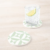 Muster für Deko-Kubikmuster in der Größe grün geom Sandstein Untersetzer (Seite)