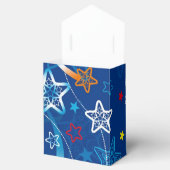 Muster für dekorative Shooting Stars Geschenkschachtel (Geöffnet)