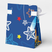Muster für dekorative Shooting Stars Geschenkschachtel (Rückseite)