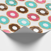 Muster für dekorierte Donuts Geschenkpapier (Ecke)