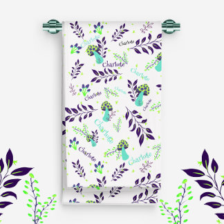 Muster für den benutzerdefinierten Baby-Namen für Handtuch