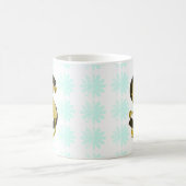 Muster für den Buchstaben S Pony Distressed Blume Kaffeetasse (Mittel)