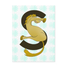 Muster für den Buchstaben S Pony Distressed Blume