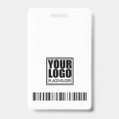 Muster für den Code für das Logo des Fotos Schwarz Ausweis (Rückseite)