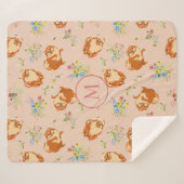 Muster für den Floral-Spitz des benutzerdefinierte Sherpadecke (Vorderseite (Horizontal))