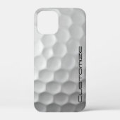 Muster für den Golf-Ball mit Personalisiertem Text Case-Mate iPhone Hülle (Rückseite)