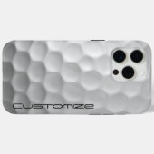 Muster für den Golf-Ball mit Personalisiertem Text Case-Mate iPhone Hülle (Rückseite (Horizontal))