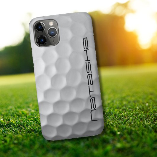 Muster für den Golf-Ball mit Personalisiertem Text Case-Mate iPhone Hülle