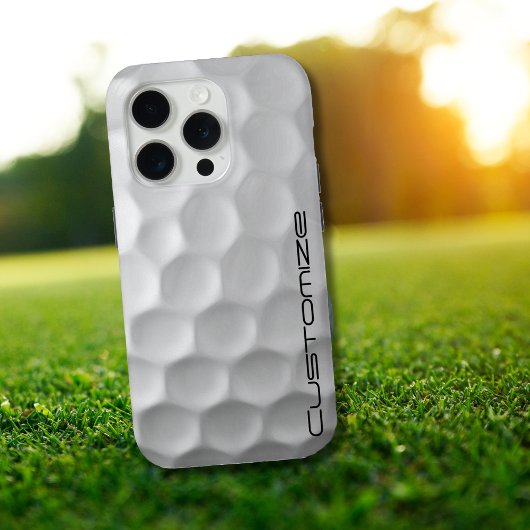 Muster für den Golf-Ball mit Personalisiertem Text Case-Mate iPhone Hülle