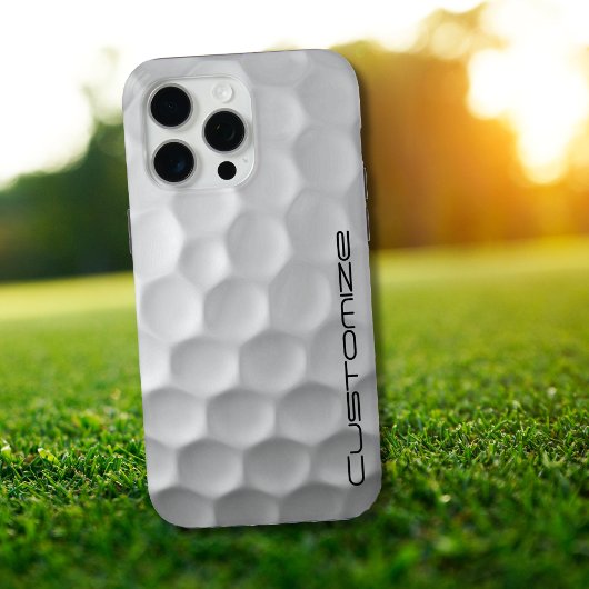 Muster für den Golf-Ball mit Personalisiertem Text Case-Mate iPhone Hülle
