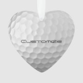 Muster für den Golf-Ball mit Personalisiertem Text Ornament (Vorderseite)