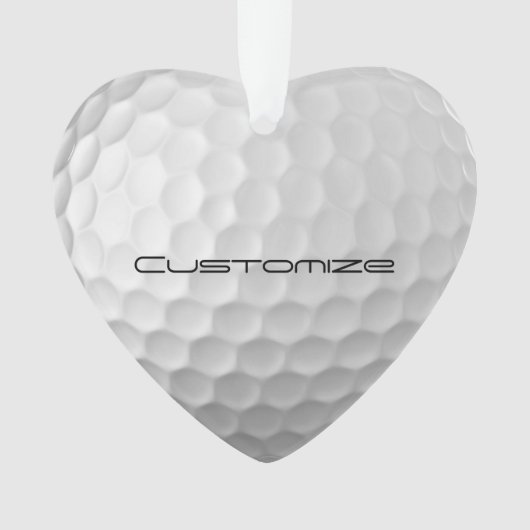 Muster für den Golf-Ball mit Personalisiertem Text Ornament (Vorderseite)