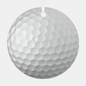 Muster für den Golf-Ball mit Personalisiertem Text Ornament Aus Metall (Rückseite)