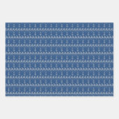 Muster für den nautischen Strick Geschenkpapier Set (Vorderseite 2)