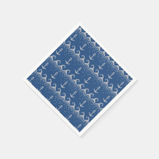 Muster für den nautischen Strick Serviette (Ecke)