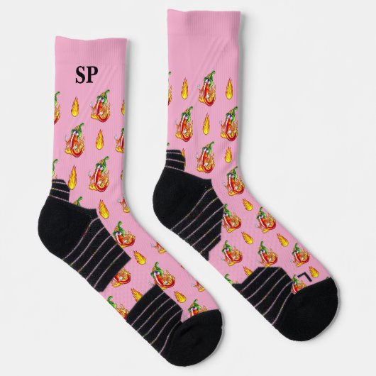 Muster für den Niedlichen Chili des Feuerwehrmanns Socken (Rechts)