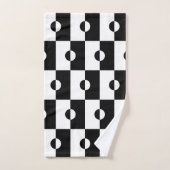 Muster für den schwarzen und weißen geometrischen badhandtuch set (Handtuch)