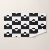 Muster für den schwarzen und weißen geometrischen badhandtuch set (Handtuch)