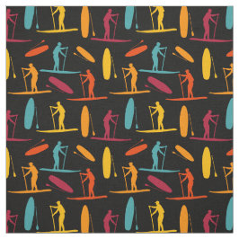 Muster für den SUP-Paddel-Boarding auf dem Steg Stoff