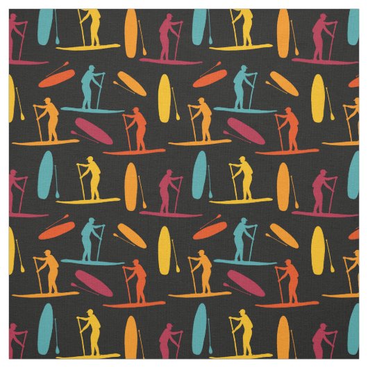Muster für den SUP-Paddel-Boarding auf dem Steg Stoff (Muster)