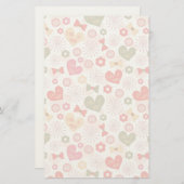 Muster für den Tag der Mutter Briefpapier (Vorne/Hinten)