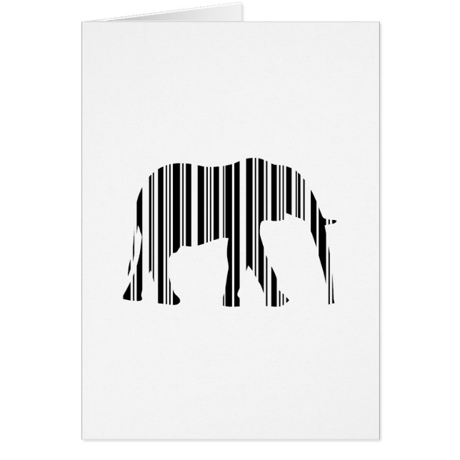 Muster für den Tiercode von ELEPHANT BARCODE-Bar (Vorne)
