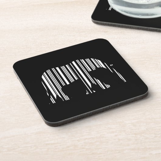Muster für den Tiercode von ELEPHANT BARCODE-Bar Untersetzer (Linke Seite)