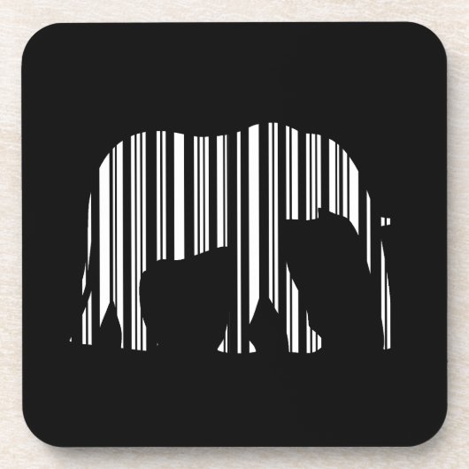 Muster für den Tiercode von ELEPHANT BARCODE-Bar Untersetzer (Vorderseite)