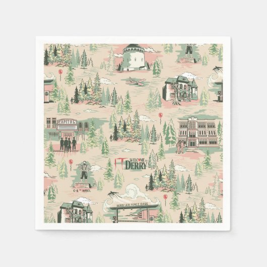 Muster für Derry Locations Serviette (Vorderseite)